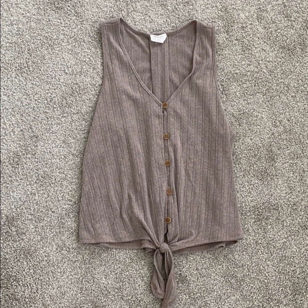 Button down tie top